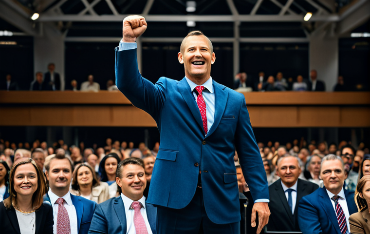 Energetic Auctioneer**
"A professional auctioneer, fully clothed in appropriate business attire, standing confidently on a stage with a gavel in hand, gesturing enthusiastically towards a crowd of diverse people. The background features a blurred auction hall with various items on display. Perfect anatomy, correct proportions, natural pose, well-formed hands, proper finger count, professional photography, high quality, safe for work, appropriate content, fully clothed, professional."
**