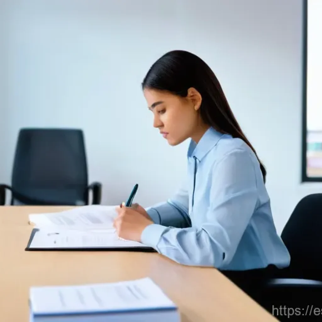 경매사 시험 중 발생할 수 있는 문제 해결법 - **Prompt for Exam Pressure / Time Management:**
"A determined young professional, wearing smart ...
