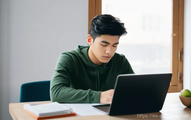 경매사 시험 준비 과정에서의 집중력 유지법 - **"A young adult, male or female, diligently studying at a clean, well-lit desk in a modern, minimal...