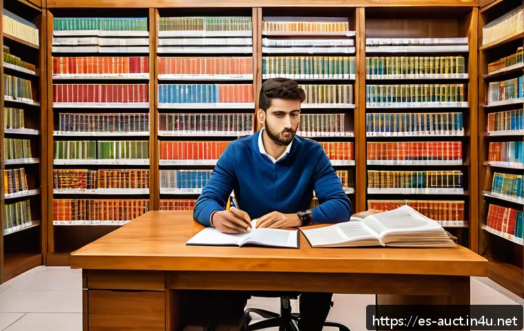 경매사 시험 대비용 기출문제 다운로드 방법 - A professional study environment featuring a Spanish-speaking student preparing for auction certific...
