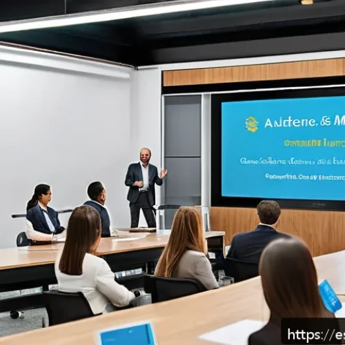Home 30 경매사 관련 학습 자료의 최신 트렌드 분석 - A modern digital classroom setting focused on auctioneer training, featuring a diverse group of prof...